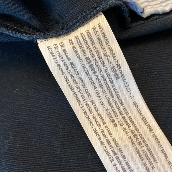 $120 Abercrombie & Fitch NAVY Cropped Double Breasted Trench Coat Jacket blazer - Picture 10 of 10